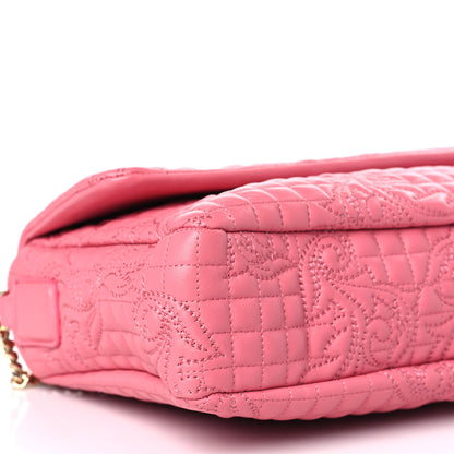 Versace Nappa Barocco Quilted Vanitas Crossbody Pink 7 of 8