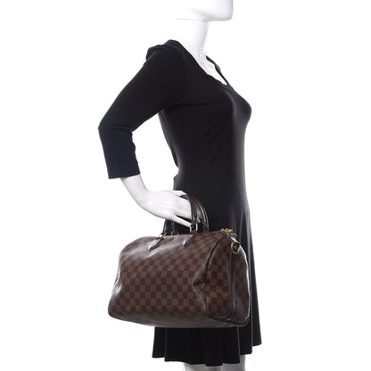 Louis Vuitton Damier Ebene Speedy Bandouliere 30 2 of 10