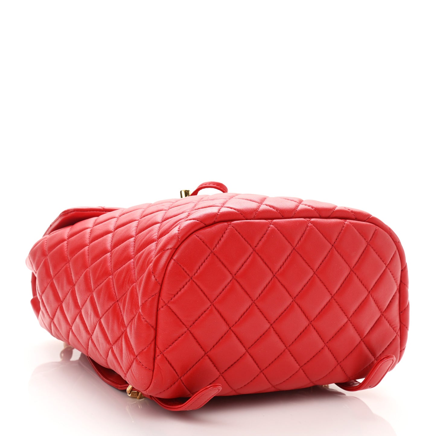 Lambskin Quilted Small Urban Spirit Backpack Red