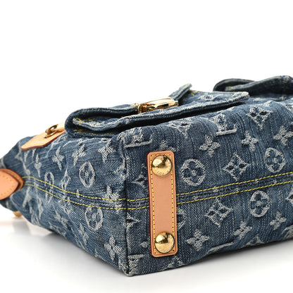 Louis Vuitton Monogram Denim Baggy PM Blue 8 of 9