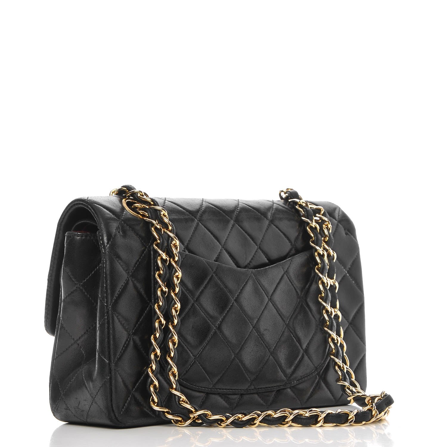 Chanel Lambskin Quilted Small Double Flap Black 3 of 8