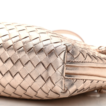 Bottega Veneta Metallic Grosgrain Intrecciato Nodini Crossbody Messenger Copper 9 of 9