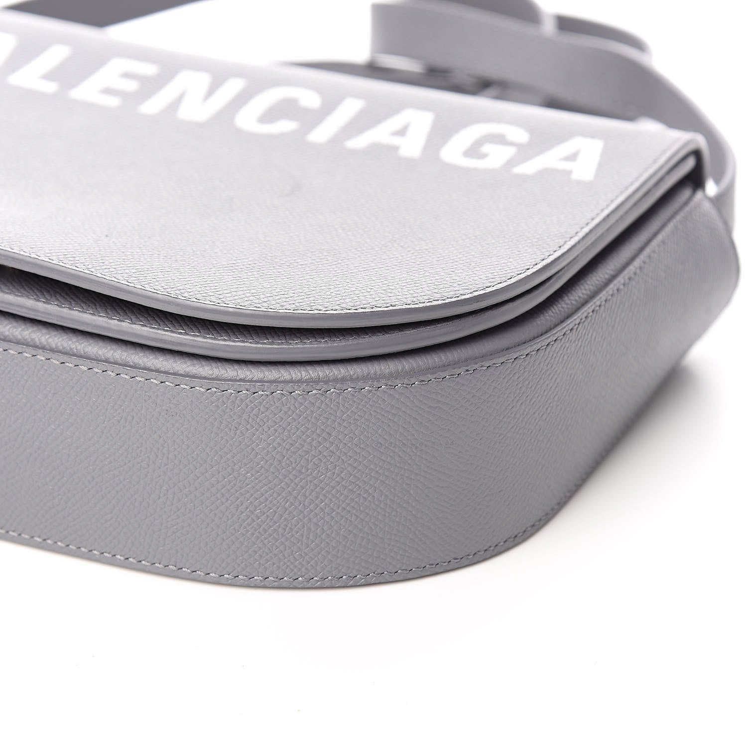 Balenciaga Signature Grained Calfskin Logo S Ville Day Bag Gris Perle Fonce White 10 of 11