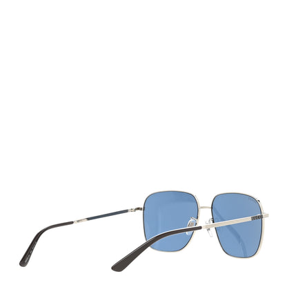 Gucci Metal Sunglasses GG0987SA Silver Blue 4 of 8