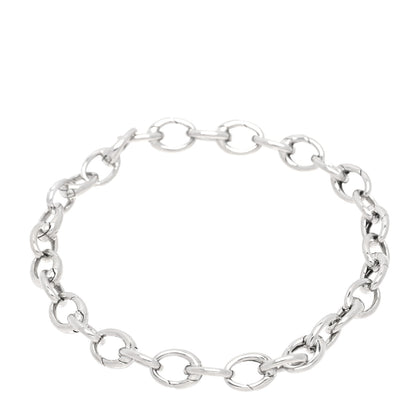Tiffany Platinum Oval Clasping Link Bracelet 2 of 5