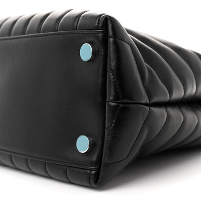 Saint Laurent Calfskin Y Quilted Monogram Large Loulou Shopper Black 10 of 10