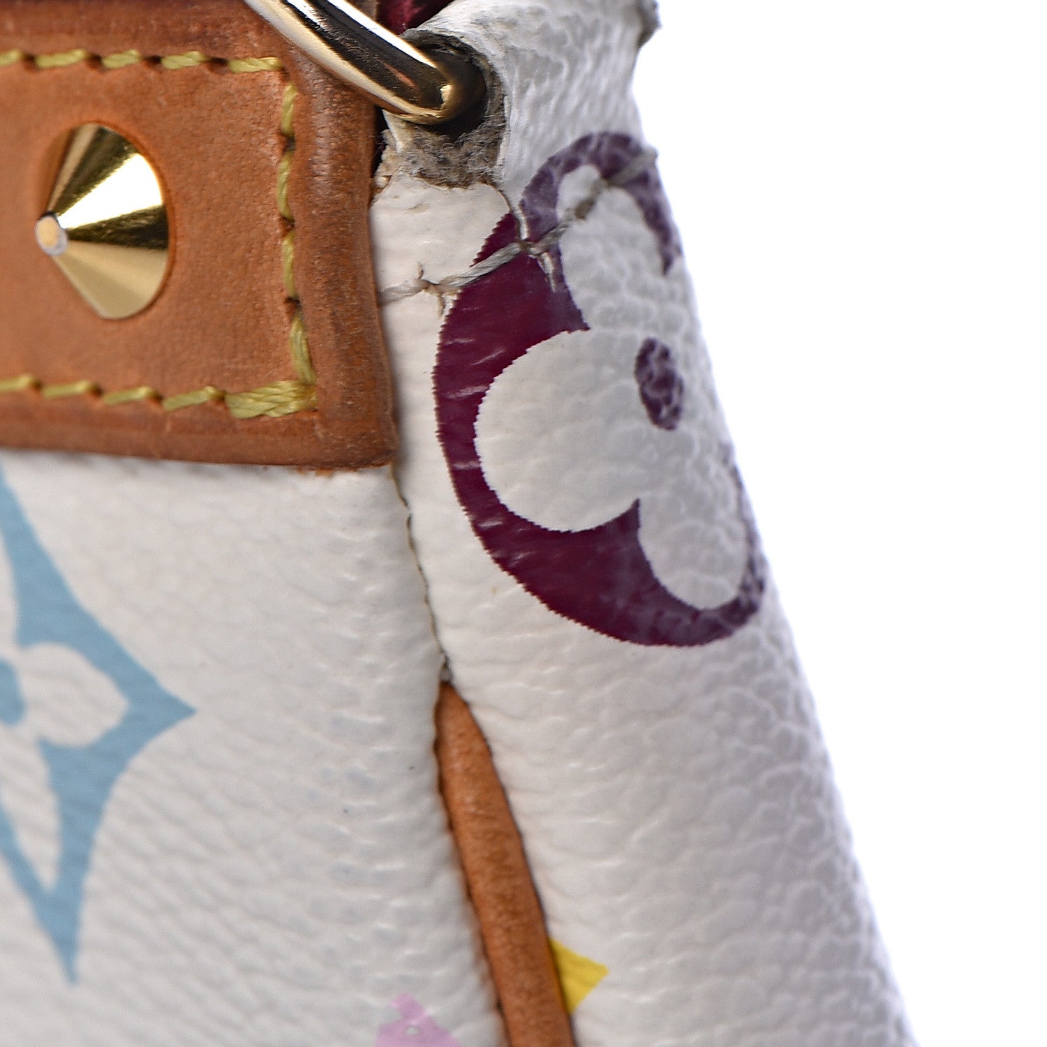 Louis Vuitton Monogram Multicolor Pochette Accessories White 13 of 15