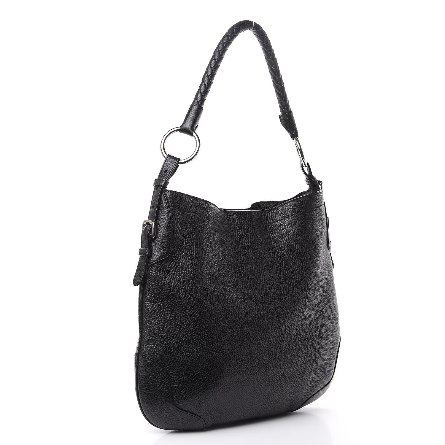Prada Vitello Daino Hobo Black 3 of 10