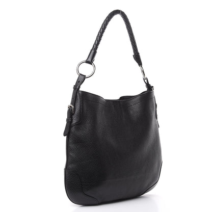 Prada Vitello Daino Hobo Black 3 of 10