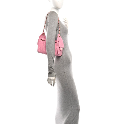 Chanel Caviar Quilted Mini Chanel 25 Handbag Pink 2 of 10