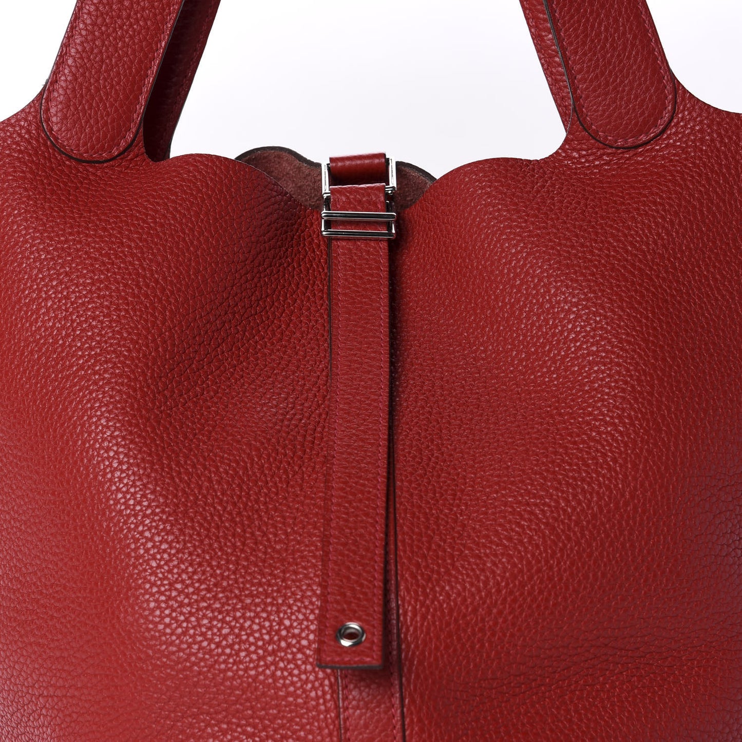 Taurillon Clemence Picotin Lock 26 GM Rouge Casaque