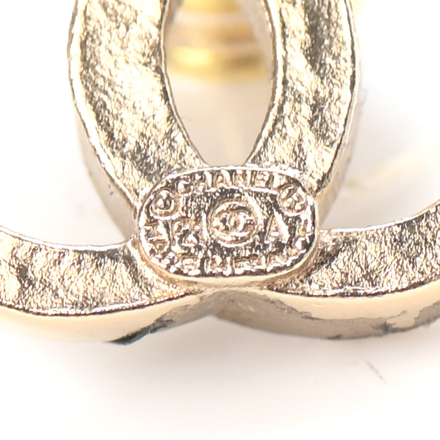 Crystal CC Crown Earrings Gold