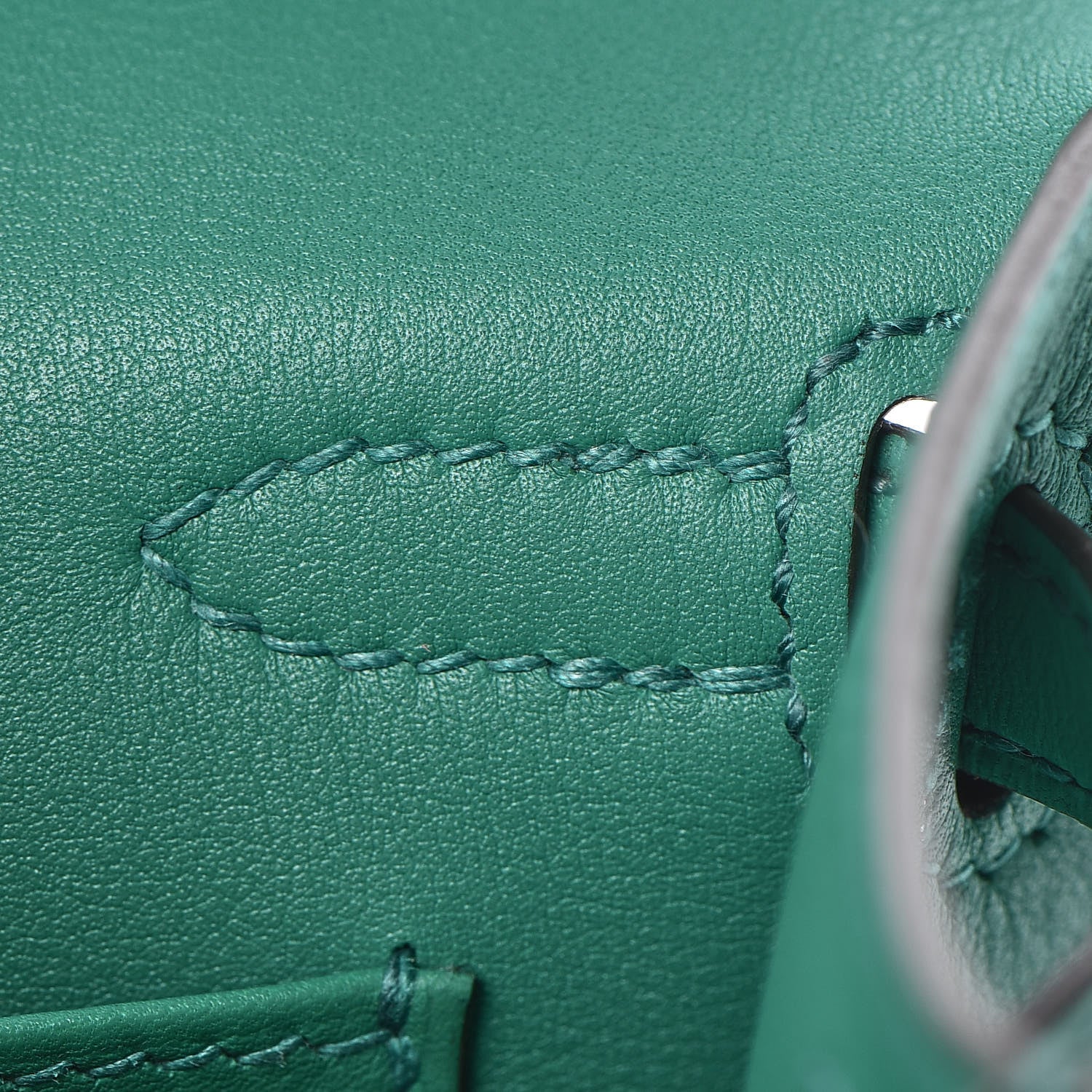 Hermes Swift Kelly Pochette Clutch Vert Vertigo 21 of 29