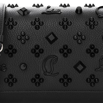 Christian Louboutin Calfskin Spikes Loubinthesky Paloma Clutch Black 9 of 11