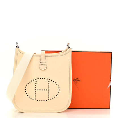 Hermes Taurillon Clemence Amazone Evelyne TPM Nata Craie 11 of 11