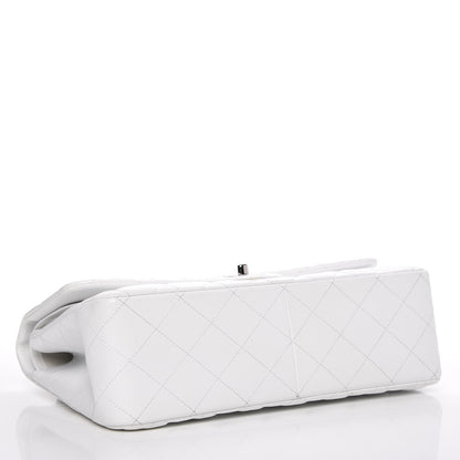 Chanel Caviar Quilted Jumbo Double Flap White 4 of 7