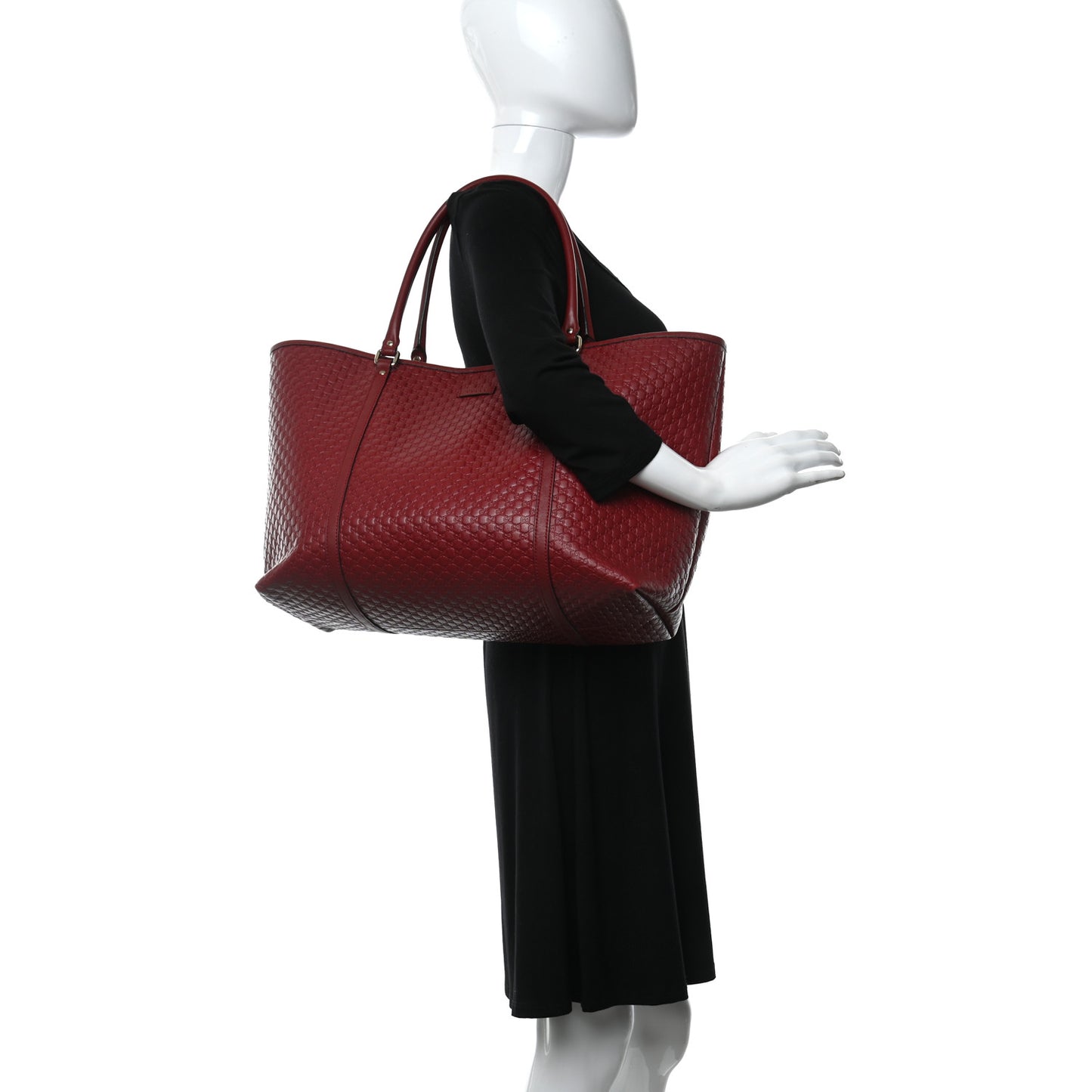 Microguccissima Large Joy Tote Red