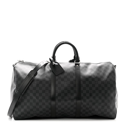 Louis Vuitton Damier Graphite Keepall Bandouliere 55 1 of 13
