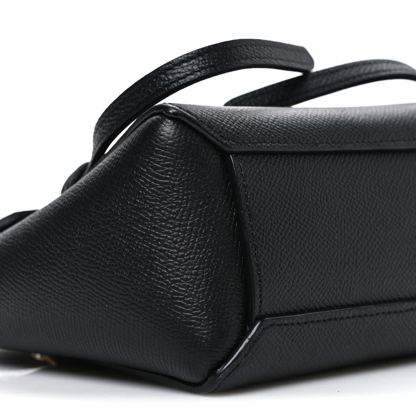 Grained Calfskin Nano Belt Bag Black