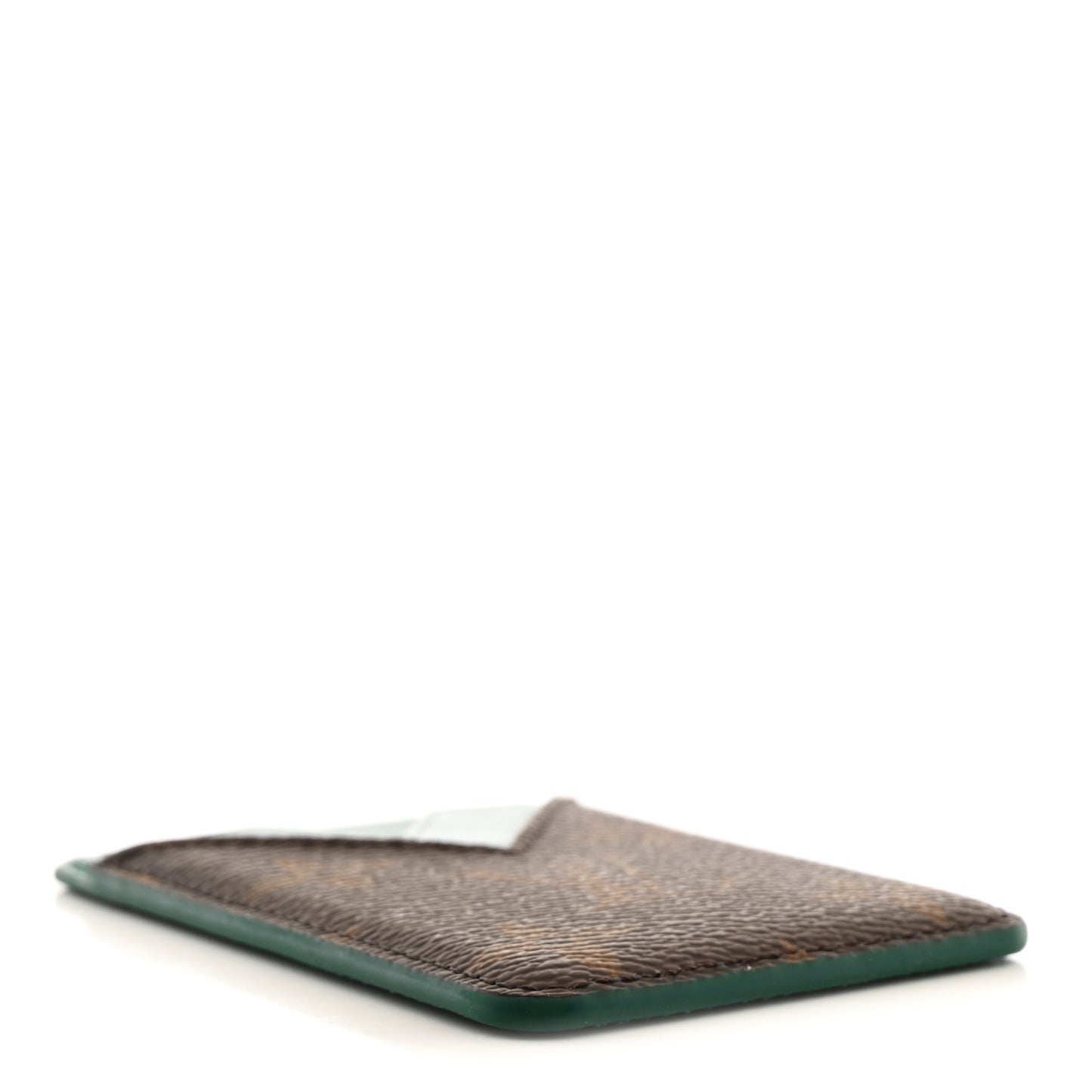 Monogram Macassar Magnetic Card Holder Borneo Green