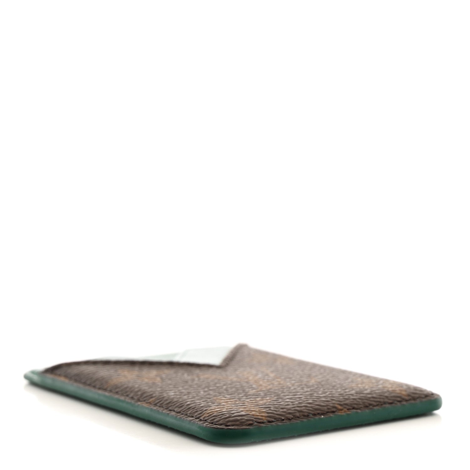 Louis Vuitton Monogram Macassar Magnetic Card Holder Borneo Green 4 of 6