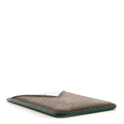 Louis Vuitton Monogram Macassar Magnetic Card Holder Borneo Green 4 of 6