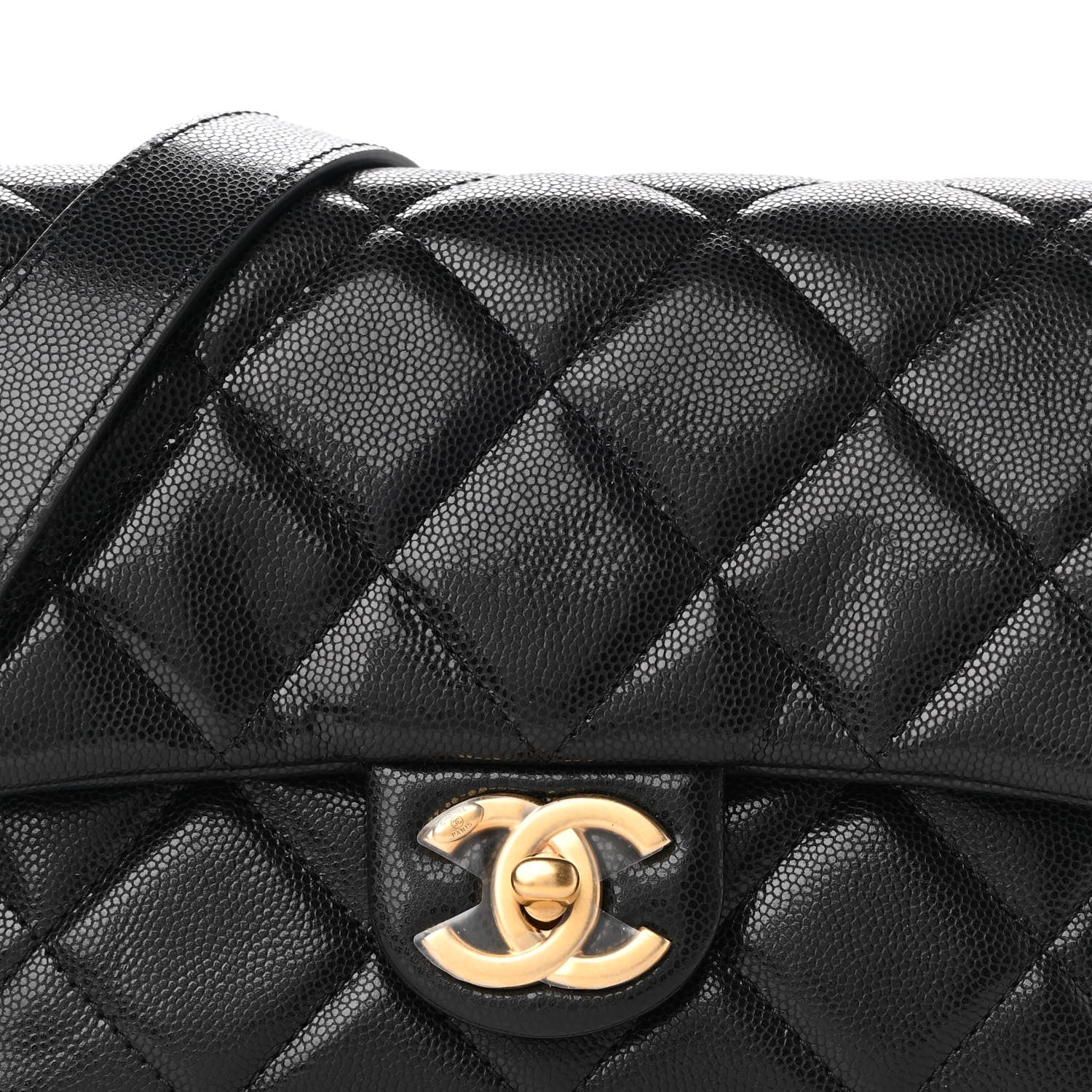 Chanel Caviar Quilted Small Twist Your Buttons Flap Black 8 of 9
