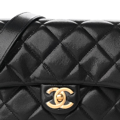 Chanel Caviar Quilted Small Twist Your Buttons Flap Black 8 of 9