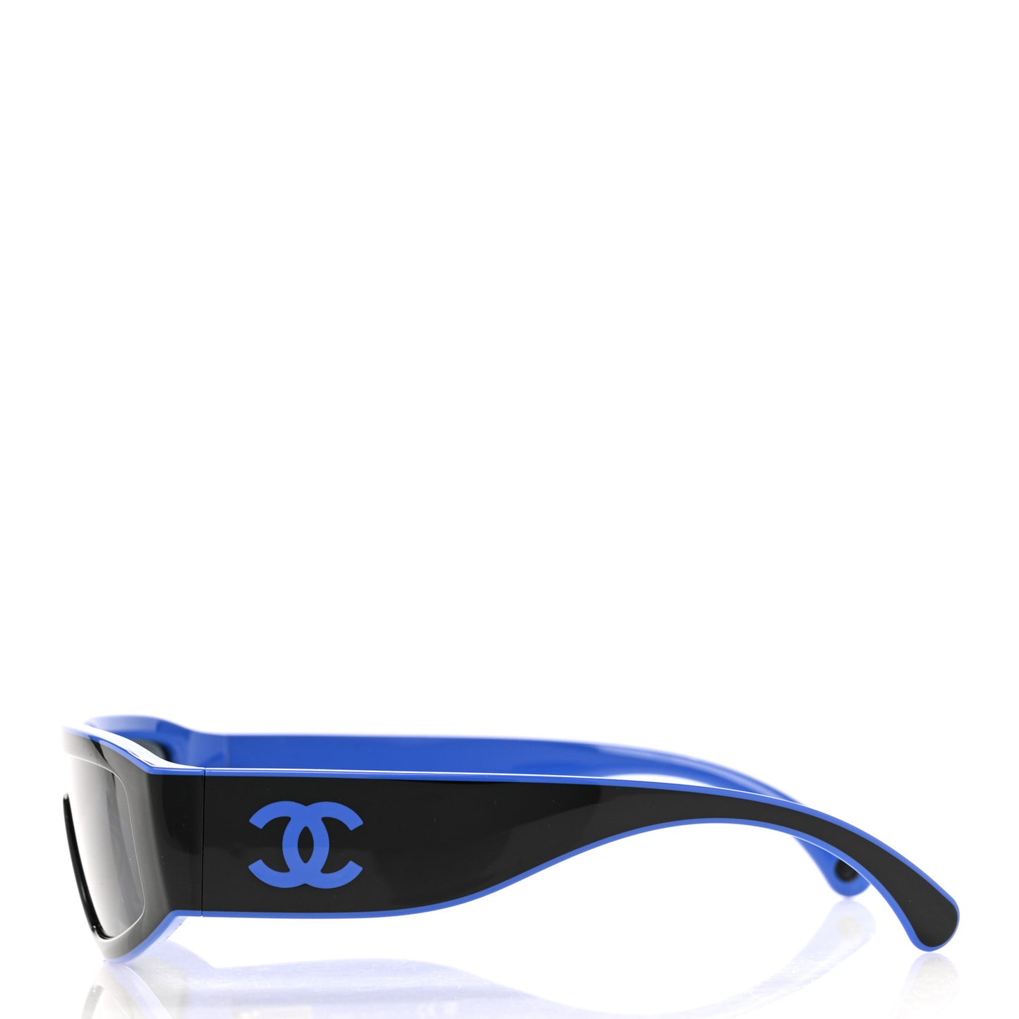 Acetate Cat Eye Sunglasses 6057 Black Blue