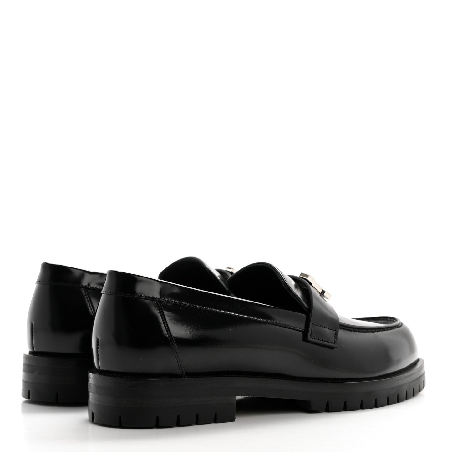 Calfskin Womens Faubourg Loafers 36 Black