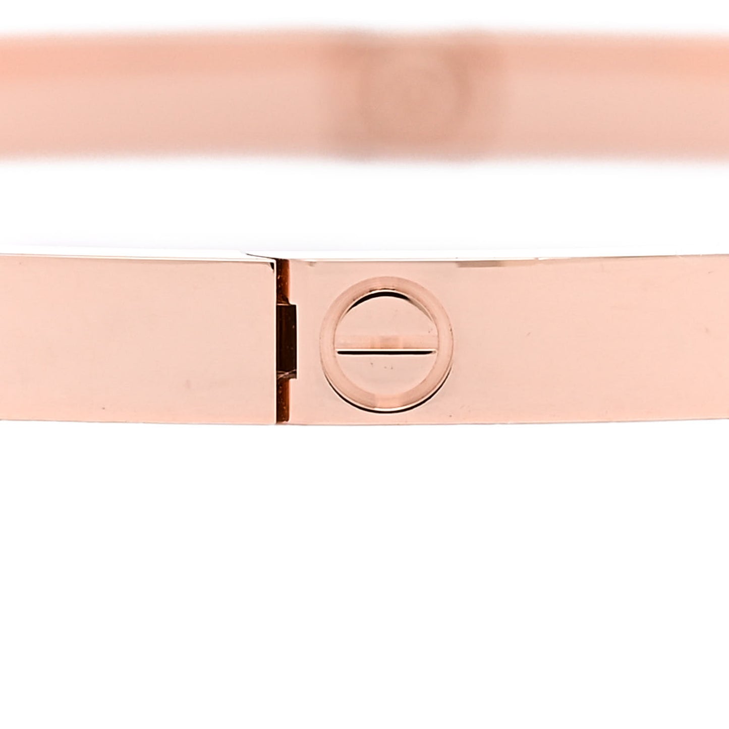 18K Pink Gold 6 Diamond Small LOVE Bracelet 20