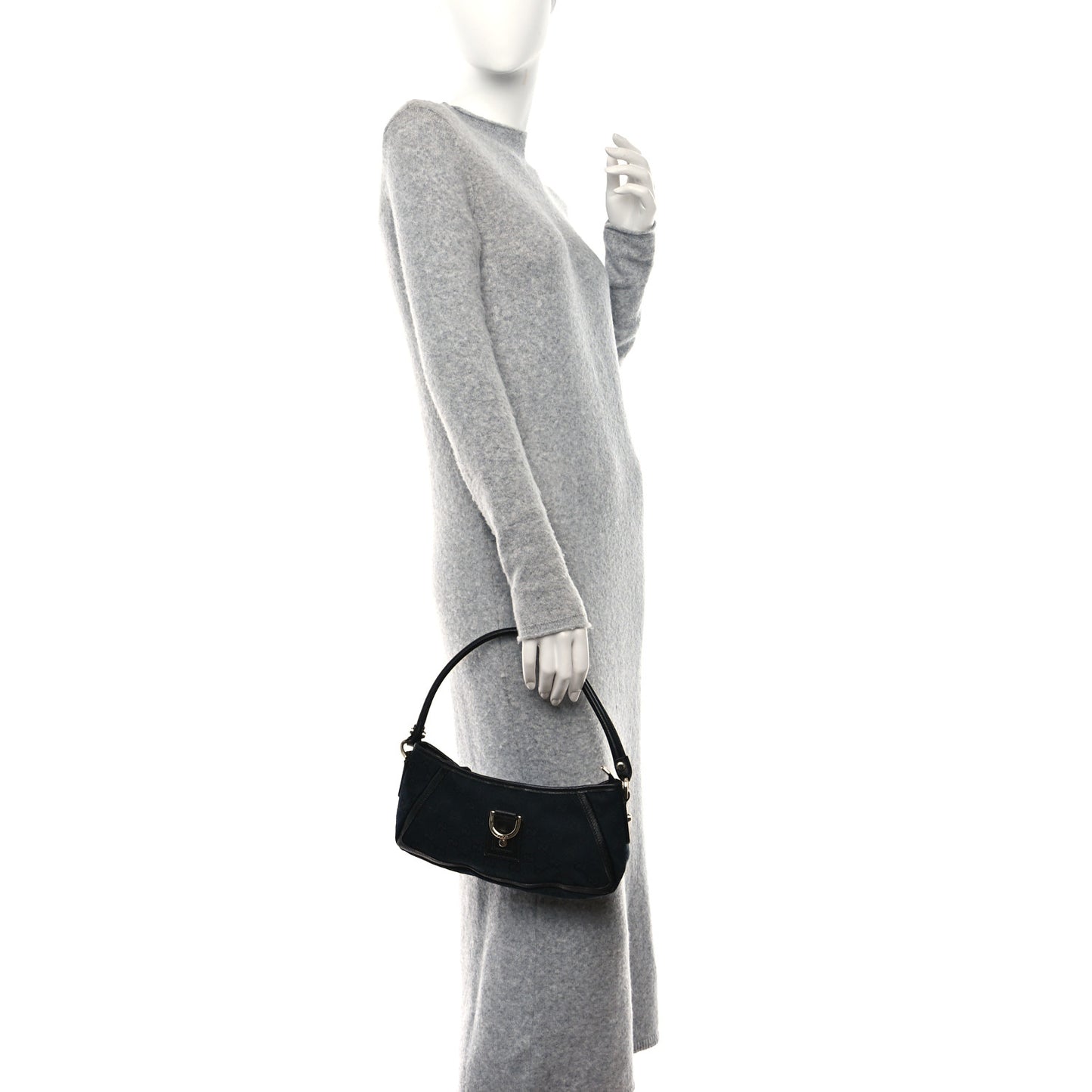 Monogram D Ring Abbey Pochette Black