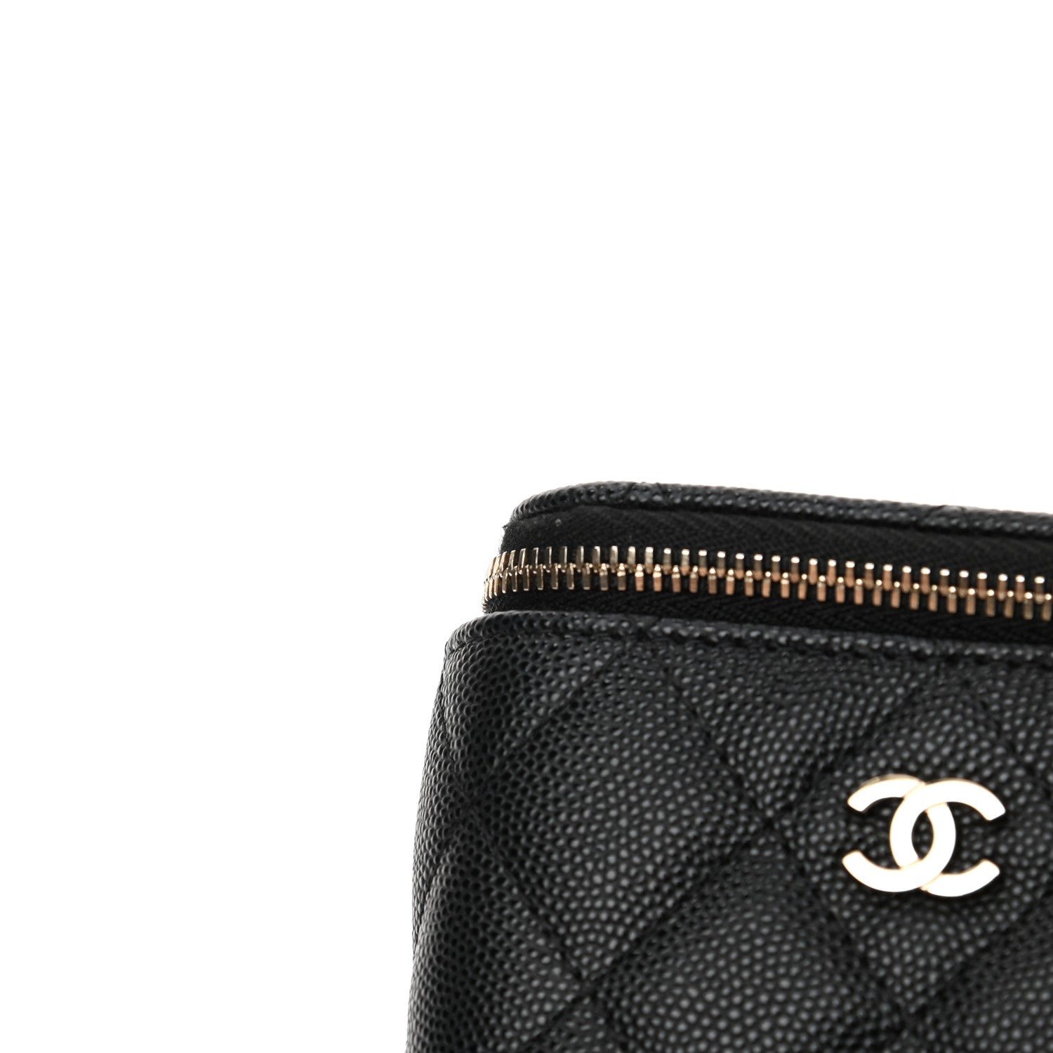 Chanel Caviar Quilted Mini Vanity Case With Chain Black 21 of 23