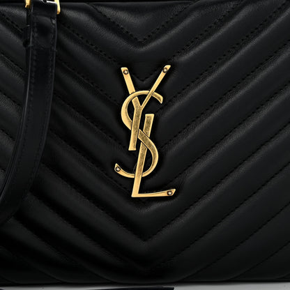 Saint Laurent Calfskin Matelasse Monogram Lou Camera Bag Black 7 of 9