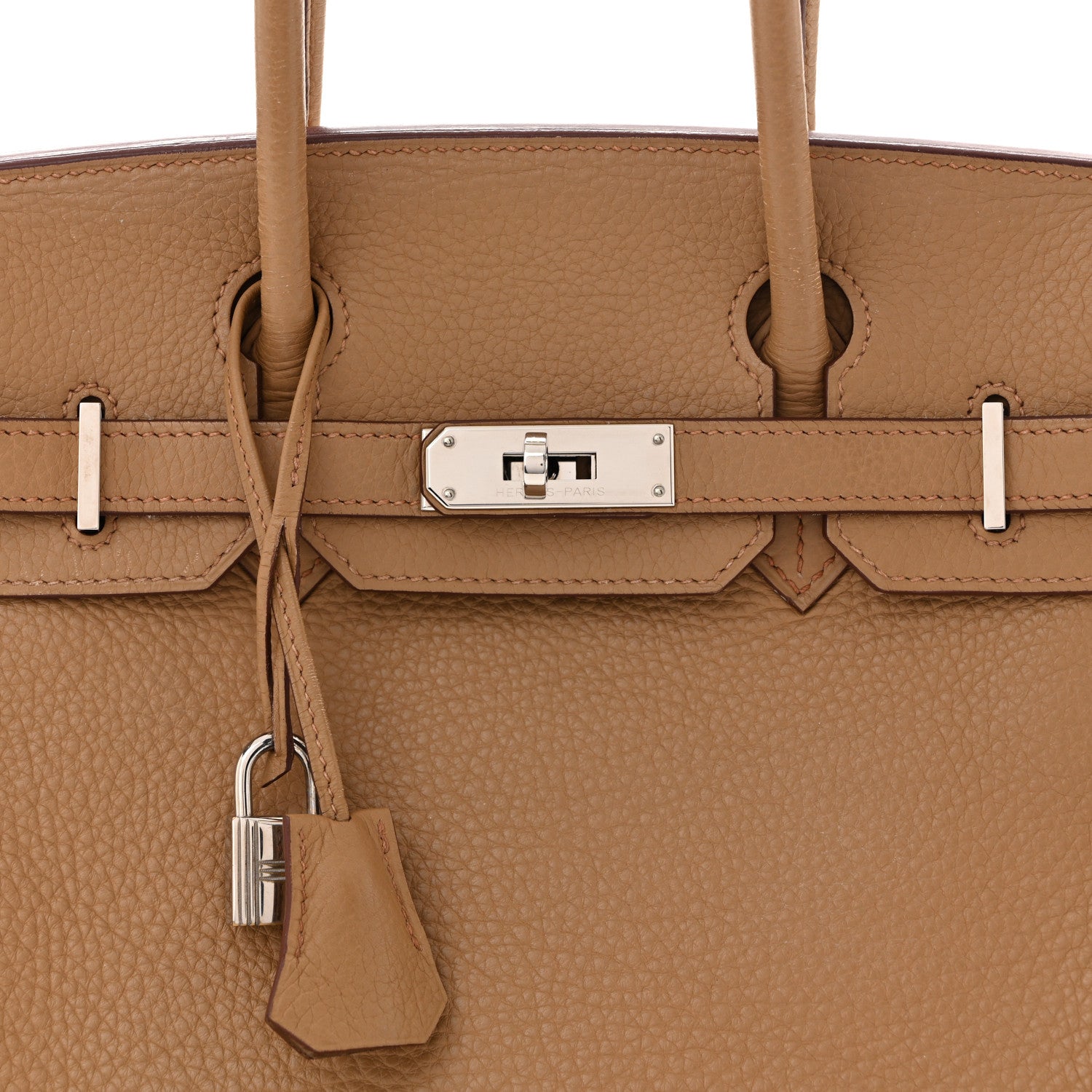 Hermes Taurillon Clemence Birkin 30 Biscuit 8 of 12