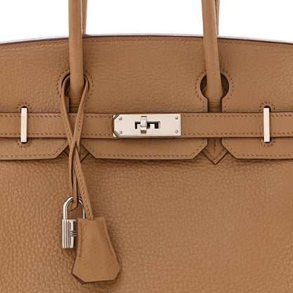 Hermes Taurillon Clemence Birkin 30 Biscuit 8 of 12