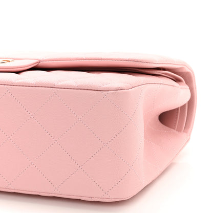 Chanel Caviar Quilted Jumbo Double Flap Light Pink 9 of 10