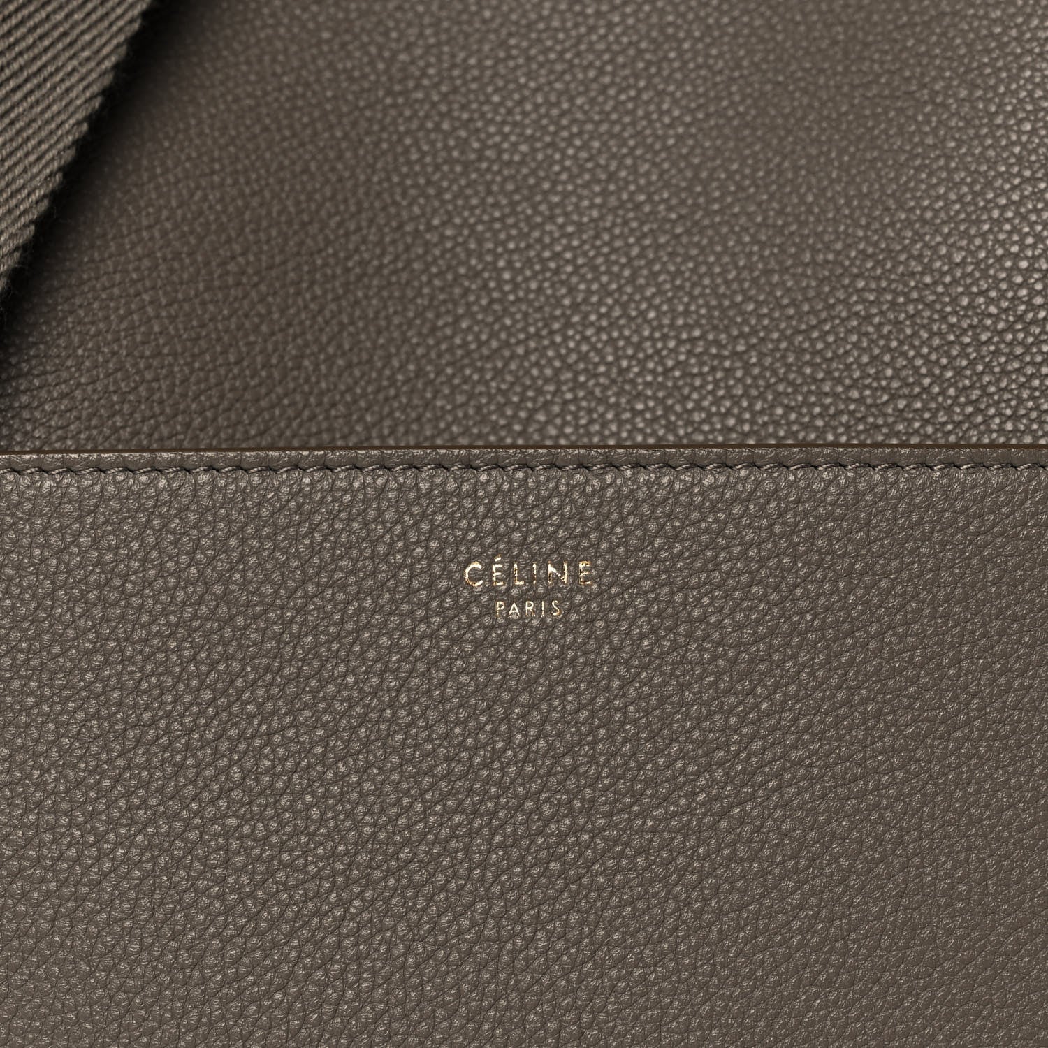 Celine Soft Grained Calfskin Sangle Bucket Bag Taupe 8 of 12
