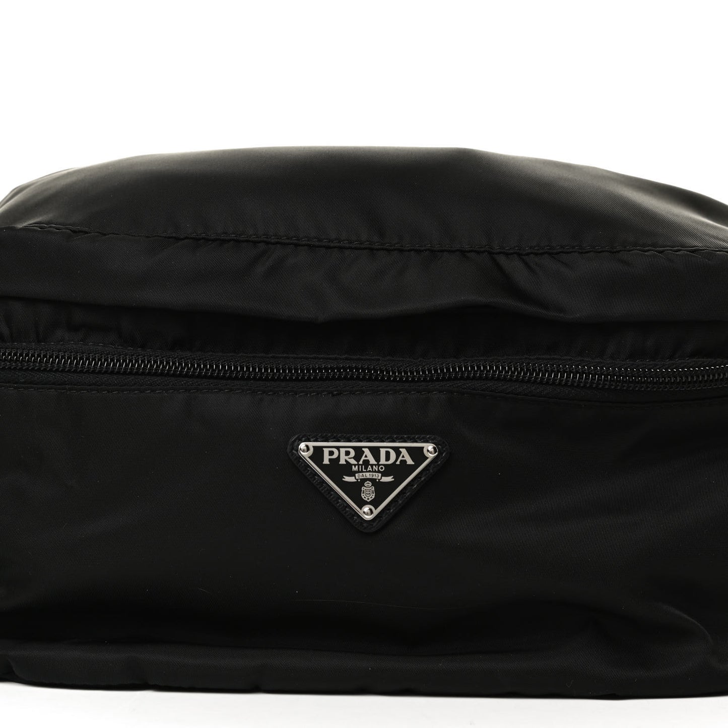 Re-Nylon Saffiano Convertible Belt Bag Black