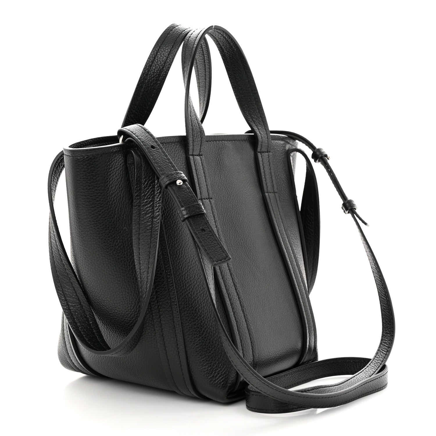 Balenciaga Grained Calfskin XS Everyday North South Shoulder Tote Bag Black 2 of 12