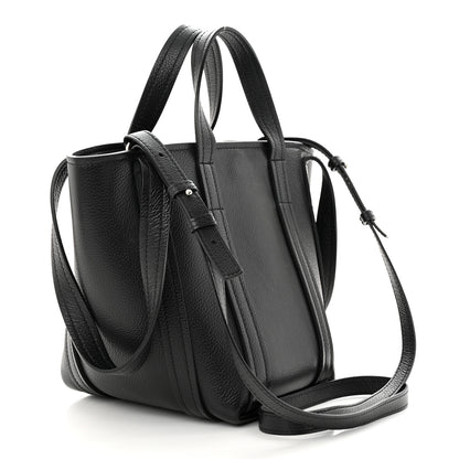 Balenciaga Grained Calfskin XS Everyday North South Shoulder Tote Bag Black 2 of 12