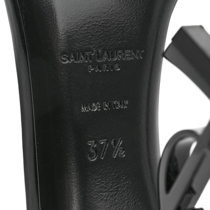 Saint Laurent Patent Calfskin Opyum 110 Sandals 37.5 Black 8 of 10
