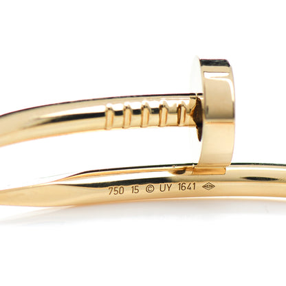 Cartier 18K Yellow Gold Juste Un Clou Bracelet 15 4 of 5