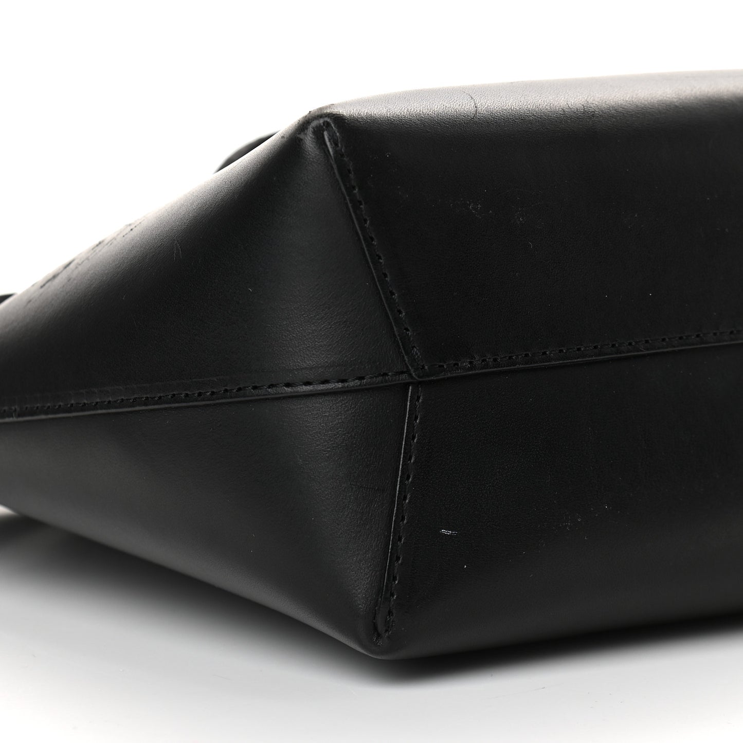 Calfskin Mini Mini Bucket Bag Black Flamma