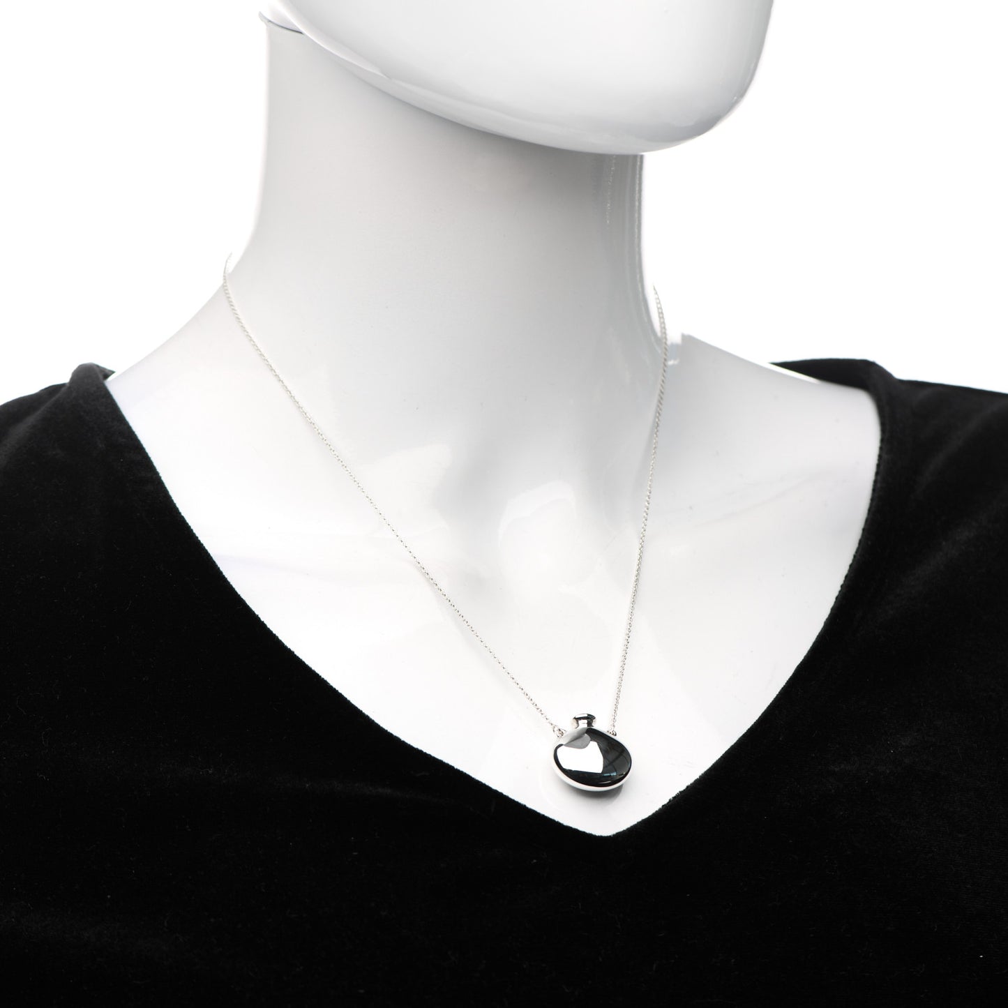 Sterling Silver Elsa Peretti Bottle Pendant Necklace