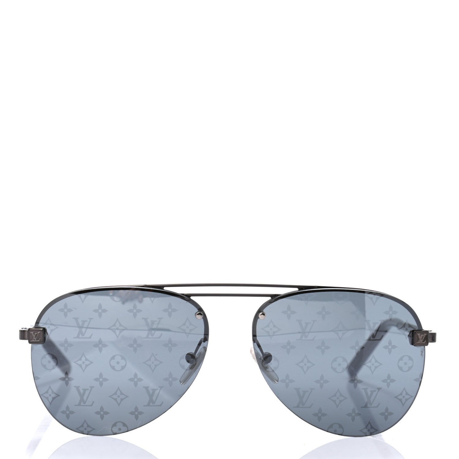 Louis Vuitton Monogram Clockwise Sunglasses Z1019E Dark Gun 2 of 5