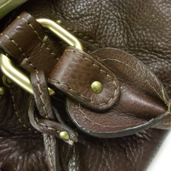 Leather Paddington Satchel Brown