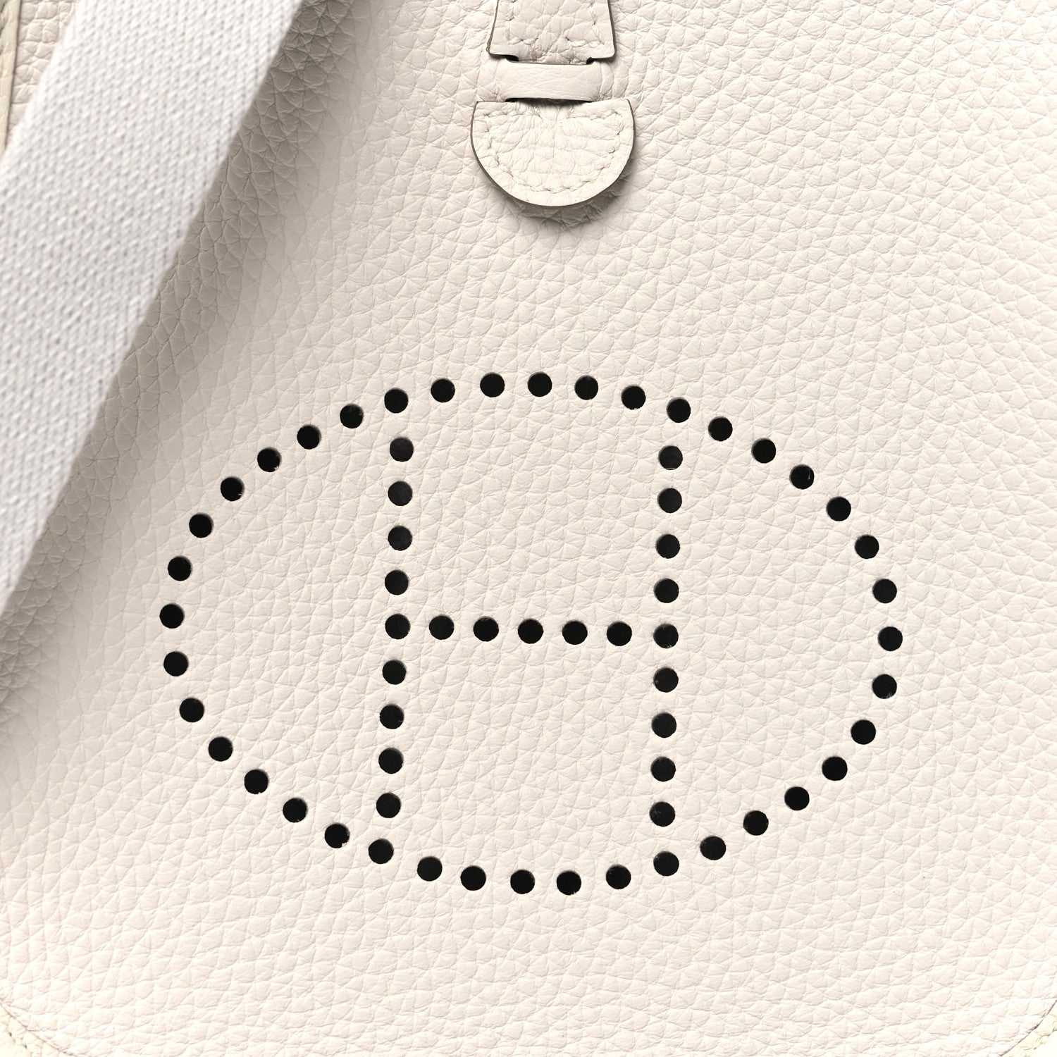 Hermes Taurillon Clemence Amazone Evelyne TPM New White 8 of 11