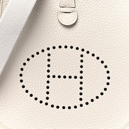 Hermes Taurillon Clemence Amazone Evelyne TPM New White 8 of 11