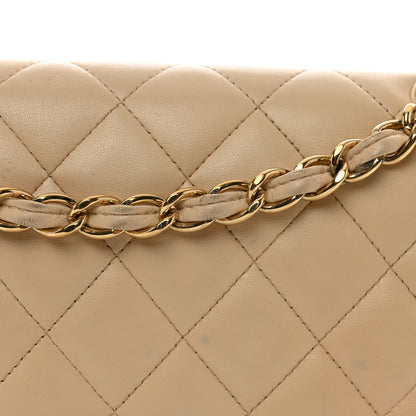 Chanel Lambskin Quilted Jumbo Double Flap Beige Clair 13 of 14